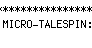 Micro-Talespin